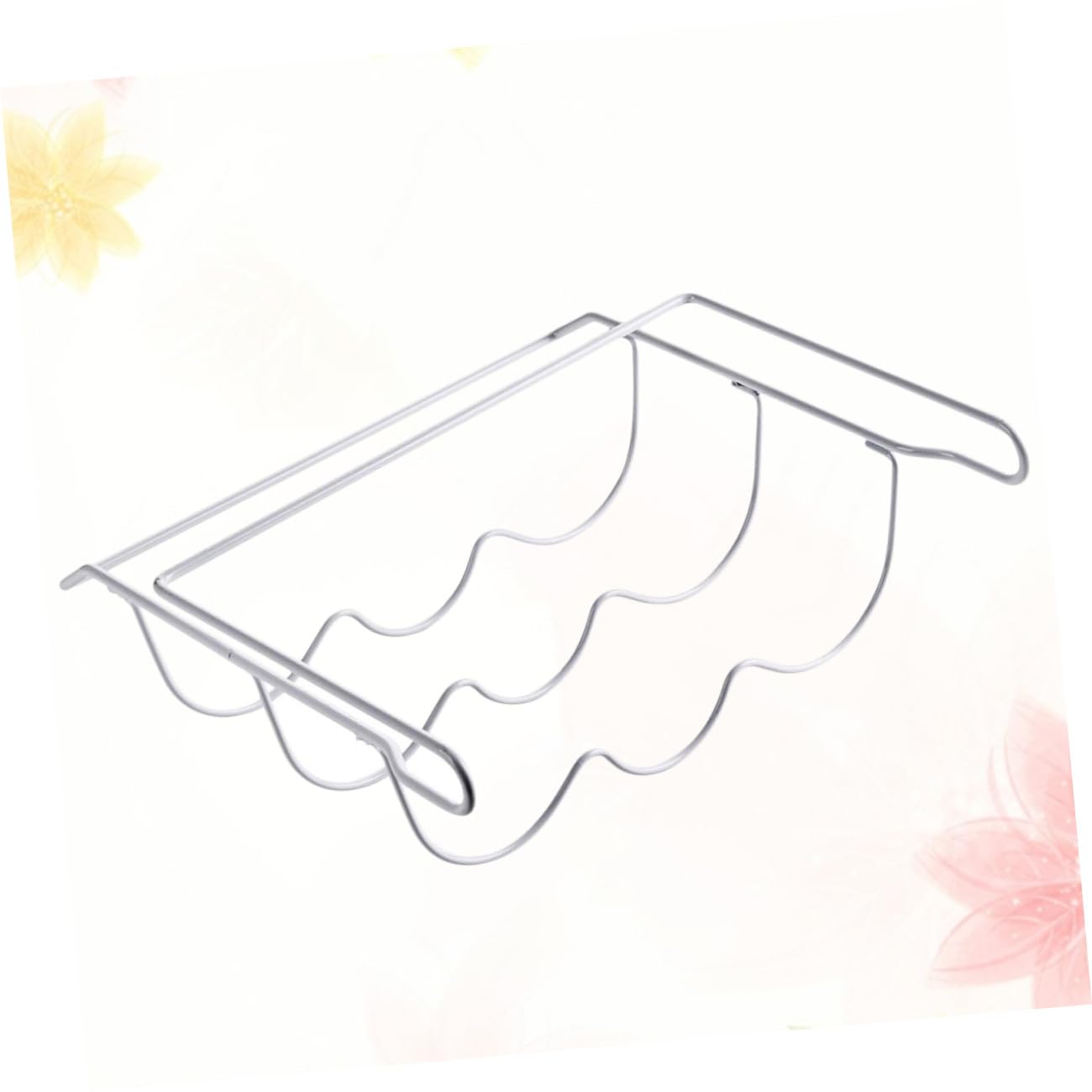 Garneck Organizer Frigorifero in Ferro Bianco Portabottiglie e Porta Lattine, Resistente alla Ruggine e Salvaspazio per Cucina e Frigorifero