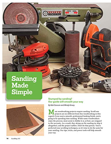 Scrolling 101: Everything the Beginner Needs to Know (Fox Chapel Publishing) Scroll Saw Basics, Choosing Blades, Adapting Patterns, Using a Starter Saw, Sanding, and a Skill-Building Exercise Pattern - Image 4