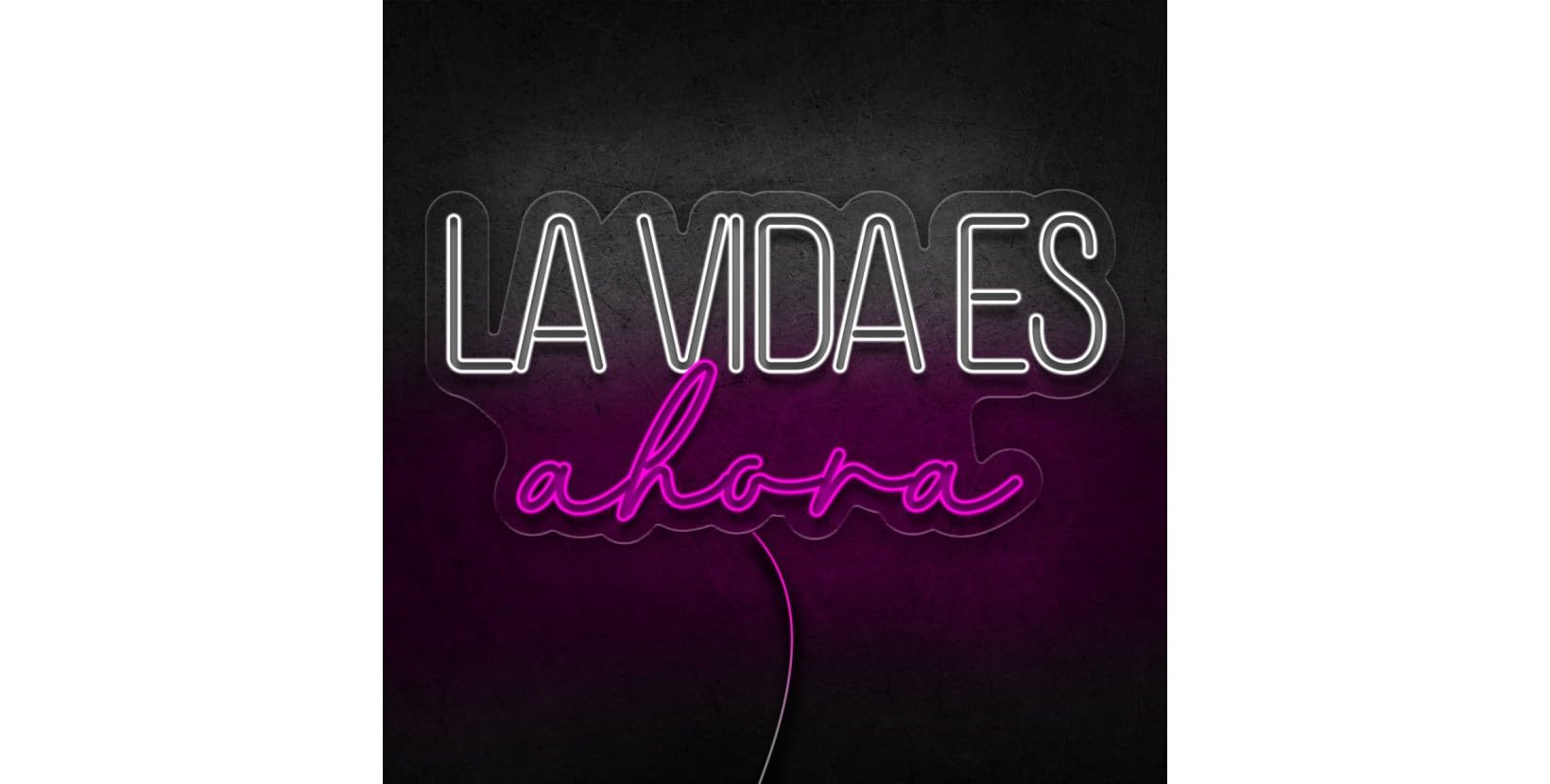 Letrero de Neón 'La Vida Es Ahora', Decoración para Boda, Bar, Hogar y Fiesta