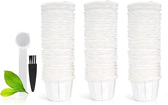Disposable Paper Coffee Filters, Keurig K Cup Paper Filters for Keurig Single Brewer Reusable Cups, K-Cup Coffee Pods, Fits All Brands Reusable K Cups (500)