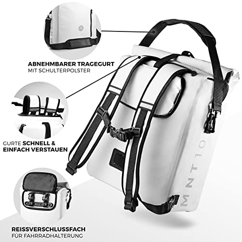 MNT10 3in1 Fahrradtasche für Gepäckträger in 18L, 25L I Gepäckträgertasche für Fahrrad,...