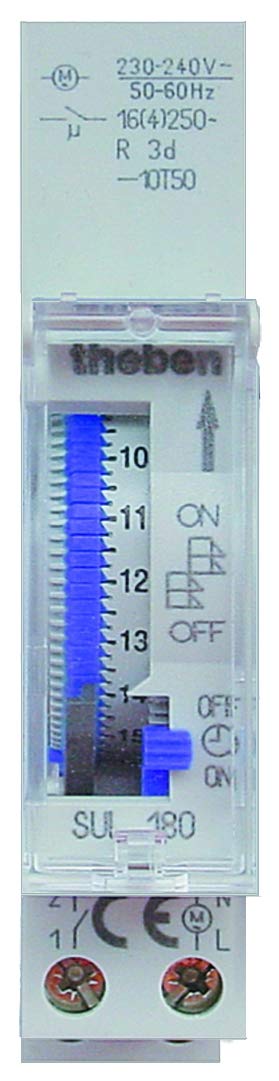 Theben 1800087 SUL 180 E 1-K analog Tageszeitschalter
