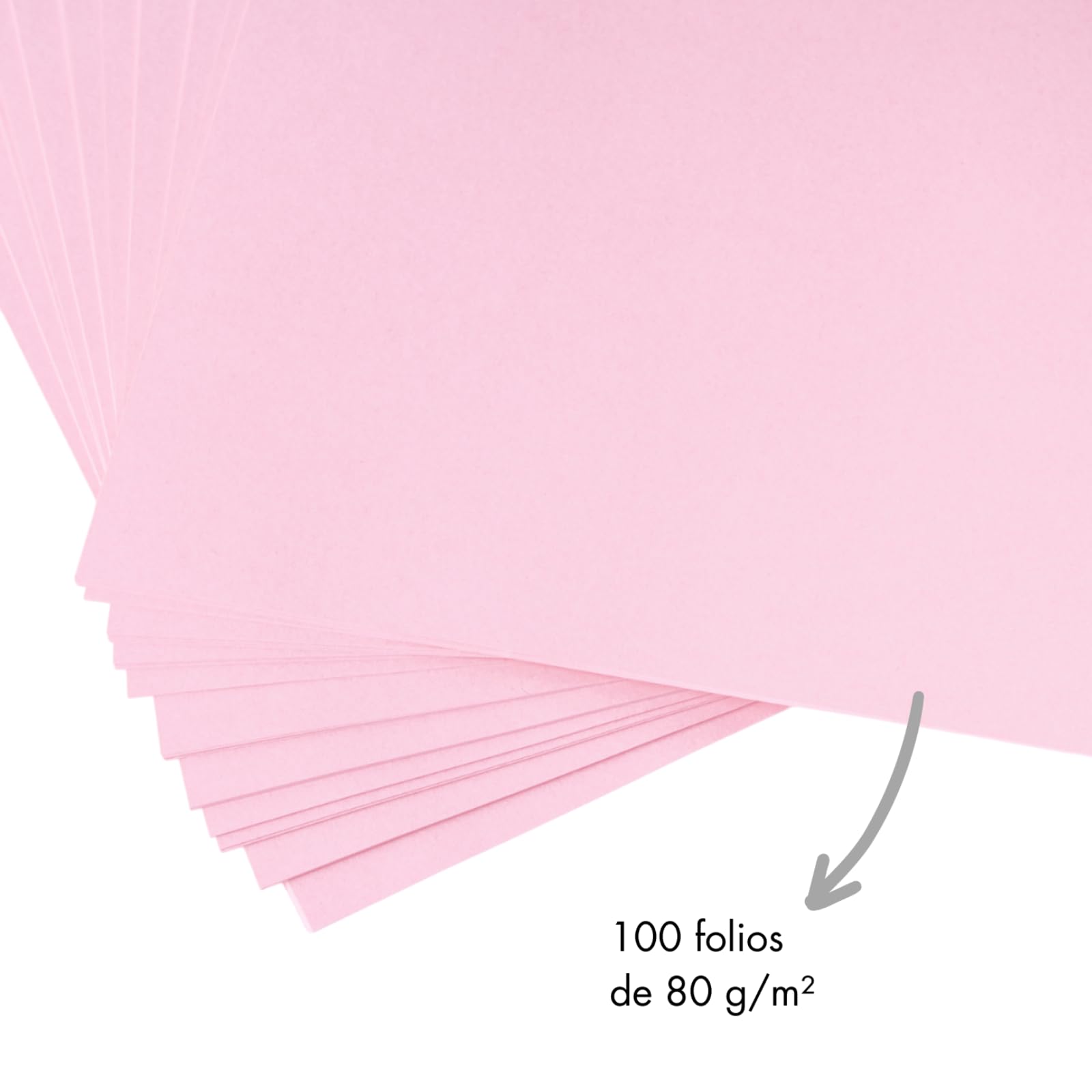 DOHE 30191 – opakowanie 100 papieru A4, 80 g, różowy niemowlęcy