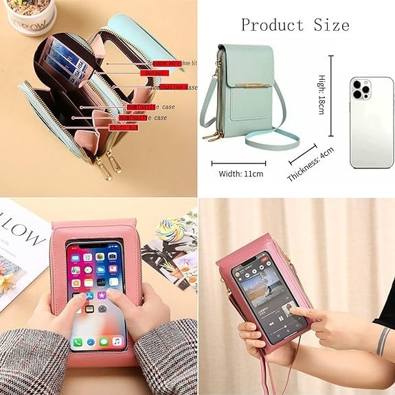 Coincidem Bag, Coincidem Anti-Theft Leather Bag,Cell phone Wallet Small Shoulder Purse Leather Card Handbag4