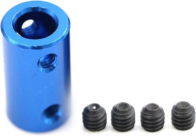 review SMAQKWAY Pipe-LXB Coupler Aluminum Alloy Bore 5mm 8mm for 3D Printers Parts Blue Flexible Shaft Coupler Screw Part for Stepper Motor Accessories L-XB (Inner Diameter : 5x5mm)