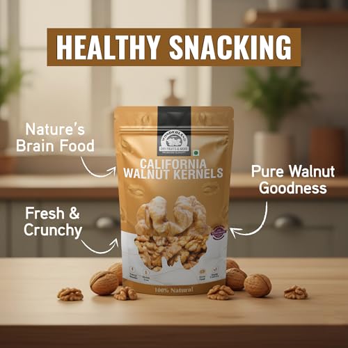 Image of WONDERLAND FOODS (DEVICE) 200 GExtra Light California Walnut Kernels (Akhrot Giri) Pouch Dry Fruits
