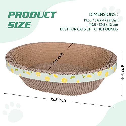 LucaSng — Almofada oval para arranhador de gatos com bico de gato (vários tamanhos)