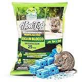 Albagarden - Veleno Per Topi Potente - Topicida In Blocchi - Esche Per Topi Utilizzabile C...