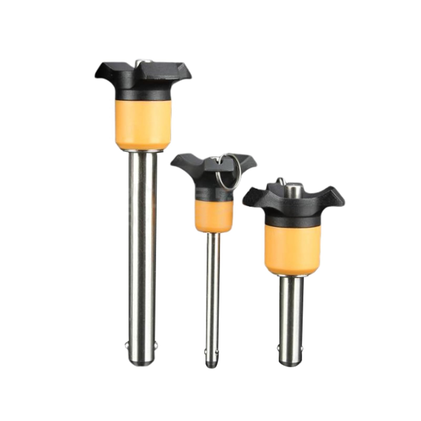 1 pieza Pasador de bloqueo de cabeza de bola de 10mm de diámetro, longitud de sujeción de 65mm, pasador de liberación rápida autoblocante de acero inoxidable para matriz de línea de Audio