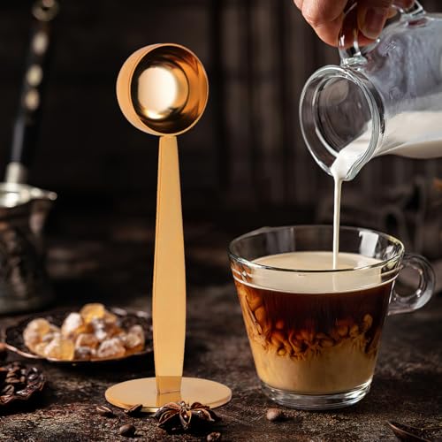 Cucharada de café con base para prensar ideal para desayunos en casa 5