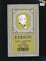 Edison Disc Artists and Records 1910-1929 0937612081 Book Cover