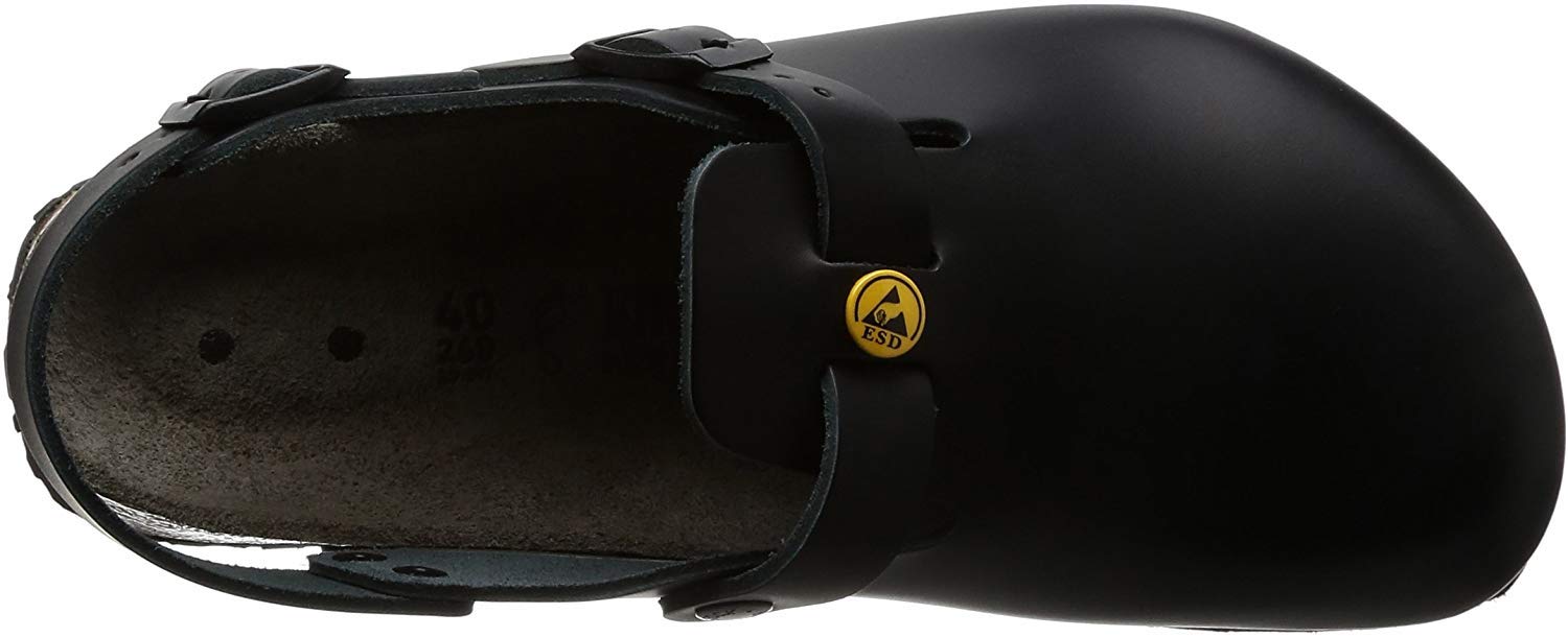 BIRKENSTOCK Tokio męskie buty Tokio antystatyczne/skóra naturalna niebieskie rozm. 39 - normalna wkładka, czarny, 43 EU