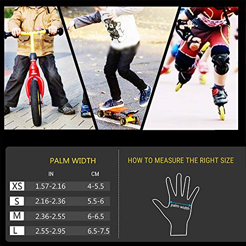 Moreok Kids Cycling Gloves,Gel Padding Bicycle Half Finger Pair Dog Bars, Fit Boy Girl Youth Age 2-11, Outdoor Sport Road Mountain Bike Gloves Pink-S #TOP5