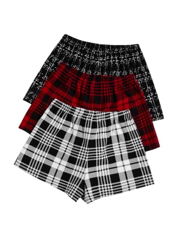 Image of SOLY HUX Women's Summer Shorts 3 Packs Casual Comfy Shorts Sets