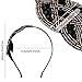 Sibba 1920s Headbands for Women Head Bands Accessories Crystal Bridal Wedding Black Headpiece 20s Rhinestone Flapper Vintage Hair Valentines Accessory for Girls Costume Prom Party Retro (Black Gold)