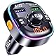 Bluetooth Adapter Auto, FM Transmitter für Car Radio, UnterstüTzung FüR QC3.0 Smartcharge, Mp3 Musik Player, Aux Stecker, Anschluss ZigarettenanzüNder, Freisprecheinrichtung, USB Stick
