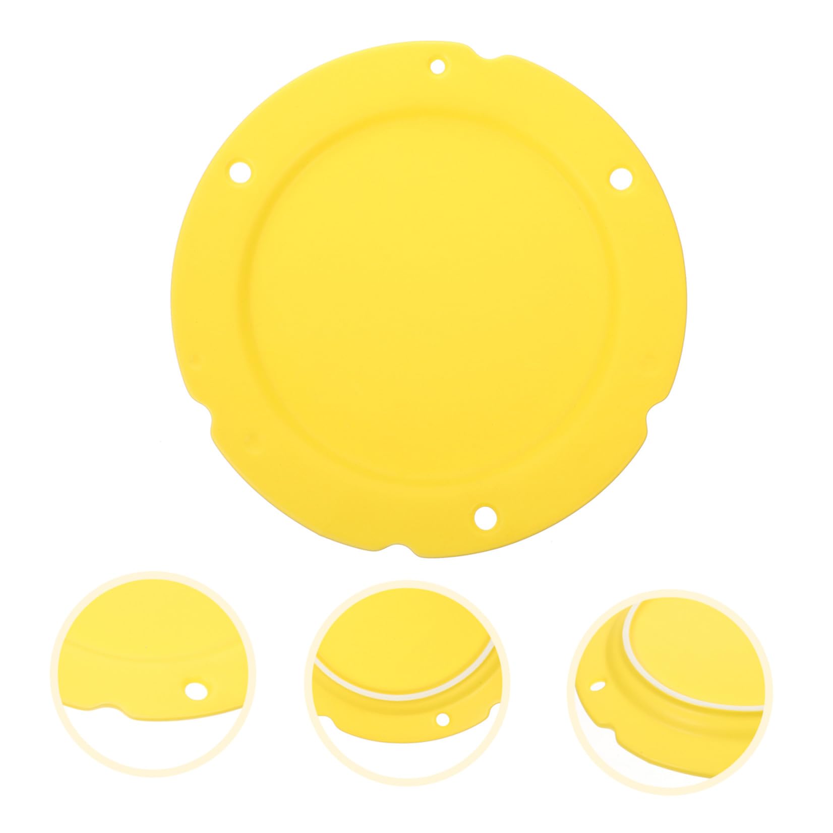 Assiette de Service Facile à Nettoyer Ranger Jaune en Céramique Forme Ronde pour Pâtes et Restaurant