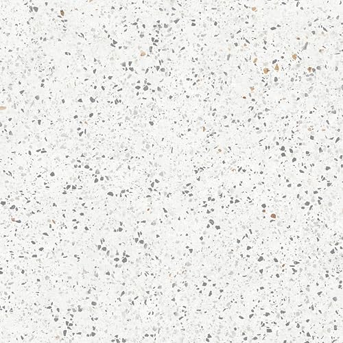 Main Street Peel and Stick Floor Tiles – 6-Pack Terrazzo Design, 12" x 12", Water-Resistant Vinyl, Easy DIY Installation for Kitchens, Bathrooms & Living Spaces