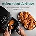 Chefman TurboX 4-in-1 Air Fryer, 5-Quart Airfryer for Extra Crispy Chicken, Fries, Wings, and More, Air Fry, Bake, Reheat, and Frozen Functions, Digital Touch Controls, Dishwasher Safe - Gray