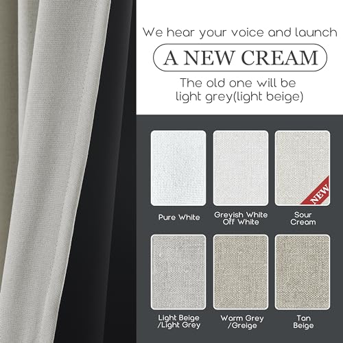Panelsburg BHBCCREA-PSBB5090 Nursery Blackout Curtains Girl Boy Baby,Neutral Boho Black Out Toddler Curtains thumb #3