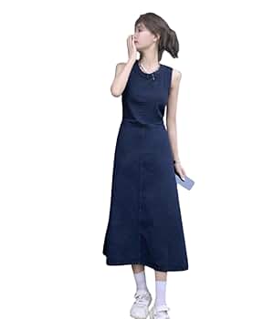 45R デニム ノースリーブ ロングワンピース 45RPM デニムノースリーブロングワンピース / GRACE CONTINENTAL