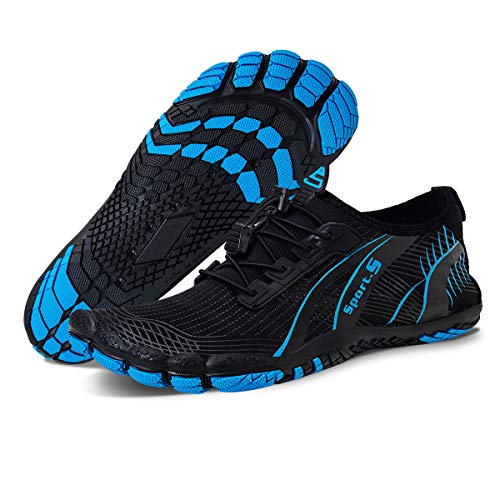 Image of Water Shoes for Men Barefoot Quick-Dry Aqua Sock Outdoor Athletic Sport Shoes for Kayaking, Boating, Hiking, Surfing, Walking