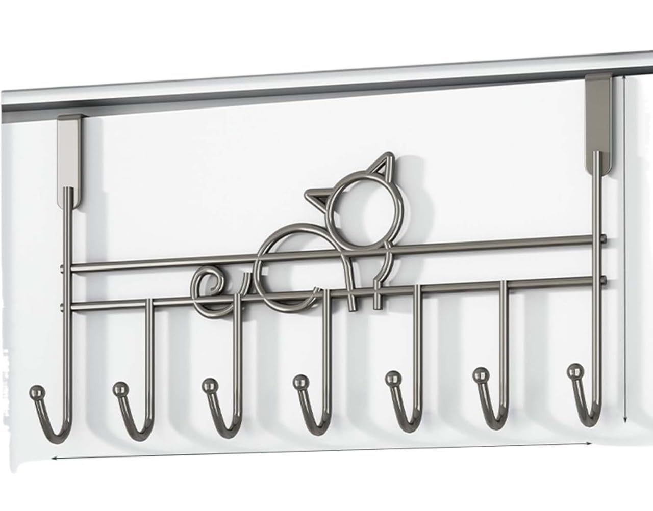 MOPAHCVT Clothing Racks Coat Hook, Wall-Mounted, Suitable for Bathrooms, Bedrooms, and Living Rooms(Gray)