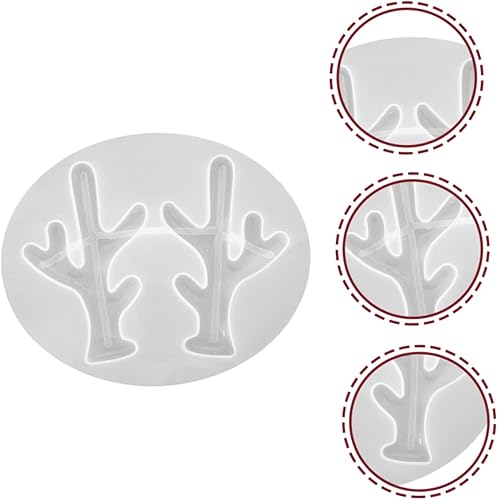 Miniatura 7 de 9 Pcs Antler Mold Elk Antler Tuile Molds Silicone De para Gelatinas Silicone Molds Jeweled Hair Clips Molde De para Resina White Jewelry Antlers