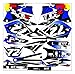 wjyfexble MDJC5013-24 Personalizzato 3M Motorcycle Decalcomanie Adesivi Grafica Grafica Decalcomania Compatibile con Suzuki DR-Z400SM Allear hnwyj