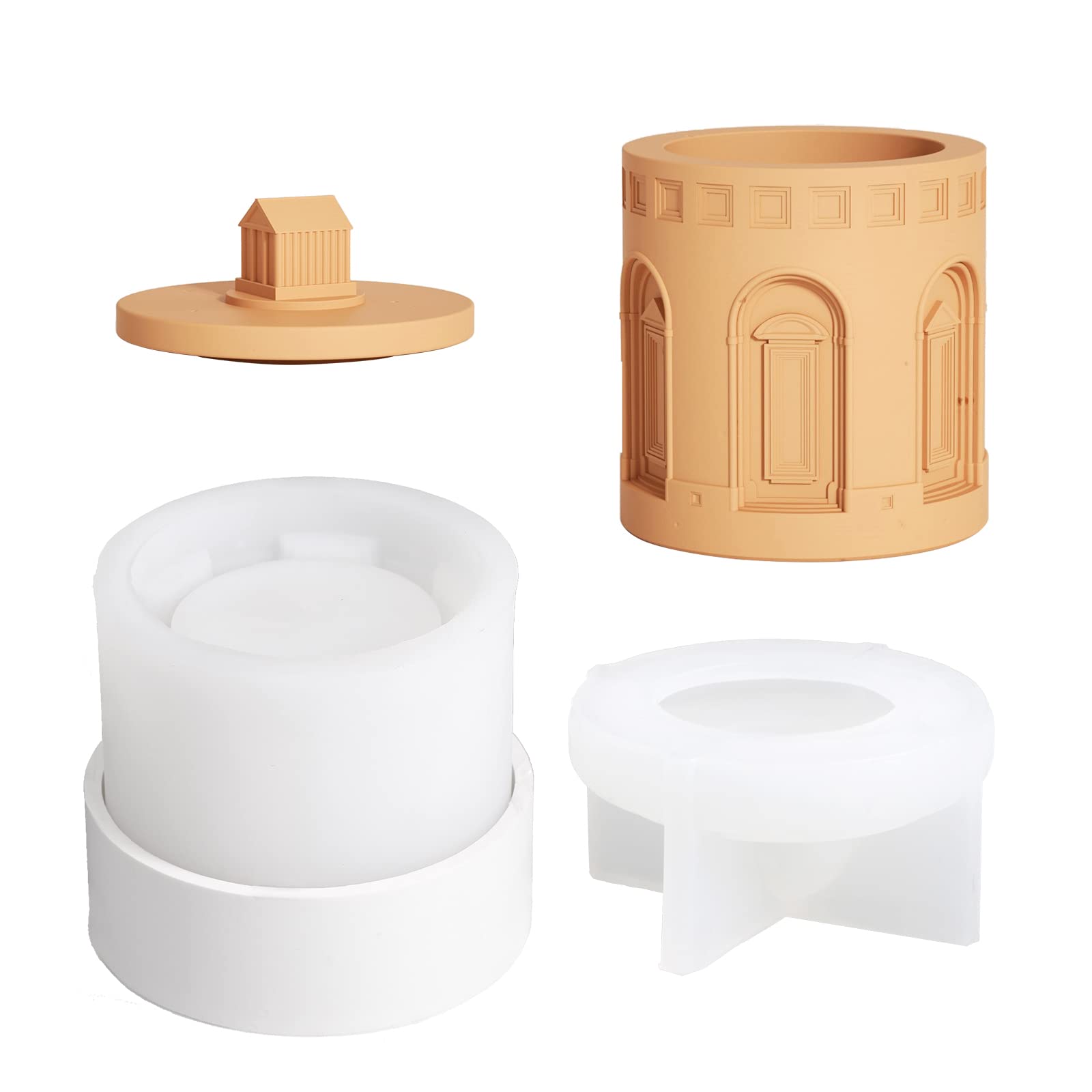 Moule silicone Panthéon pour créer vos propres contenants de bougies DIY