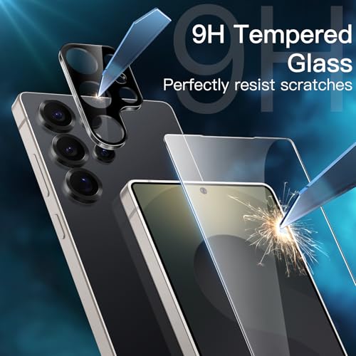 Image of JETech Screen Protector Guard for Galaxy S25 Ultra, 2+2 Pack