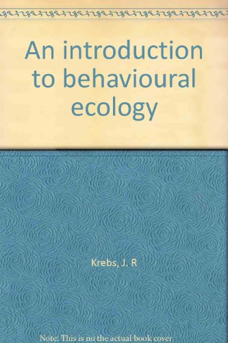 An introduction to behavioural ecology 0878934316 Book Cover