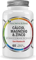 Cmz (Cálcio, Magnésio, Zinco e D3) 500mg 60 Cápsulas Flora Nativa