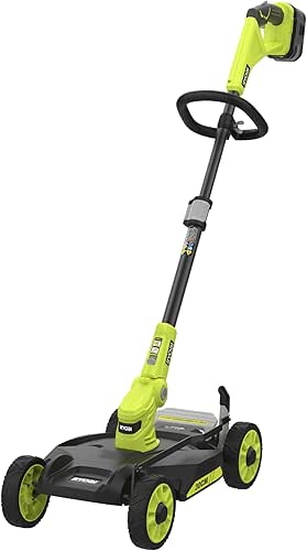RYOBI Tondeuse/Coupe-Bordures Compacte sans Fil 18V One+ RY18LMC30A-0 – Coupe