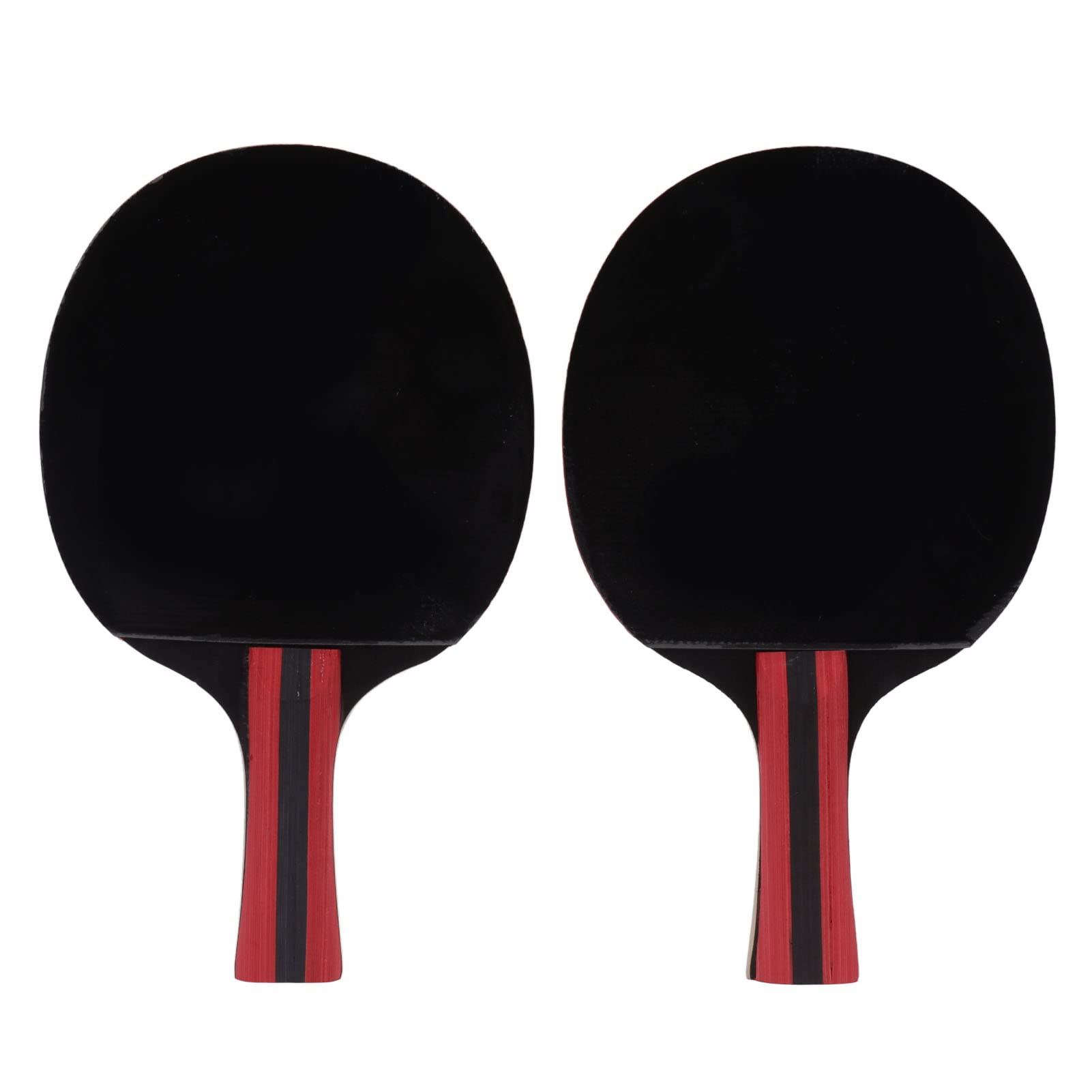Pingpong Paddle Ball Set 2 Pcs Table Tennis Bats 3 Pcs Balls Wood Rubber Soft Sponge Racket for Training Exercise Red Complete Set Contai Pingpong Paddle Ball SetTable Tennis