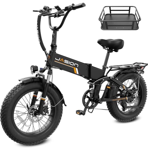 Jasion Hunter Pro Foldable Electric Bike, 30+MPH & 80 Miles