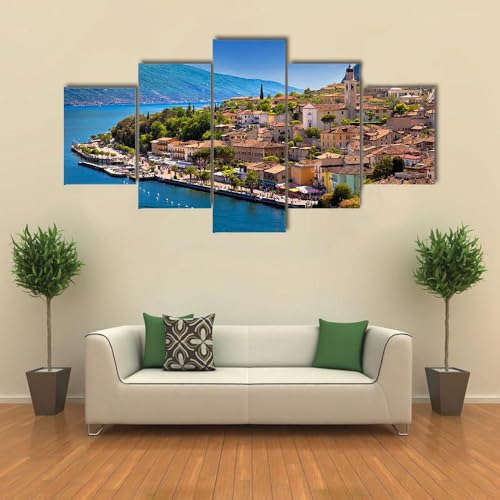 Toile Limone Sul Garda 5 parties pour masquer un mur vide