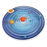 BESPORTBLE Modelo del Sistema Solar 3D para Niños Tamaño Mediano Kit De Pintura De Planetas Juguetes Educativos para Colorear Juego DIY para Manualidades Infantiles