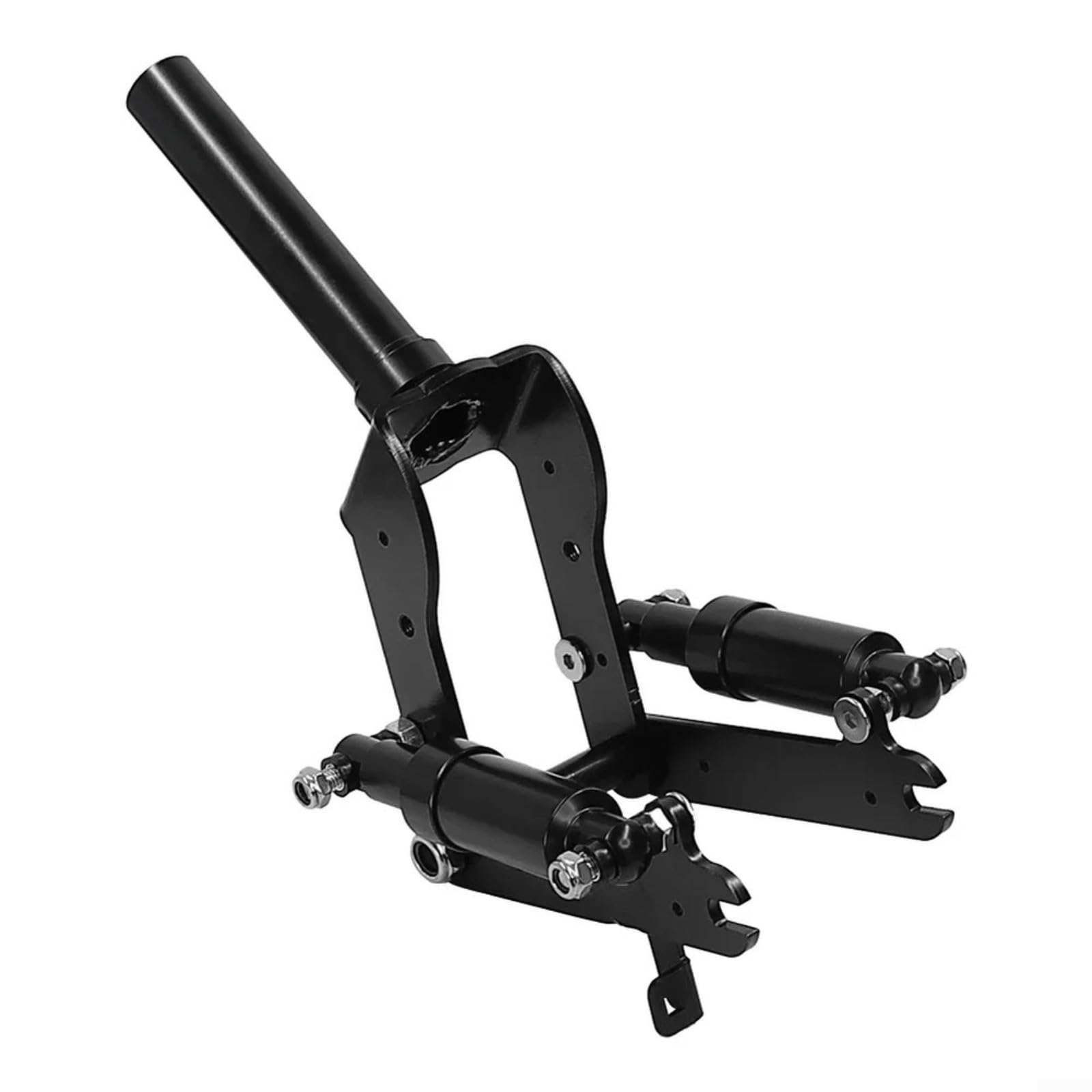 Amortisseur avant avec garde-boue en alliage d'aluminium pour scooter électrique Ninebot Max G30, fourche à suspension amortisseur kit de suspension avant, noir (noir)