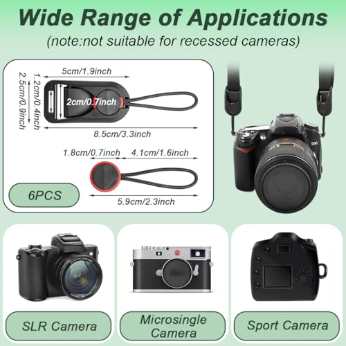 Image of ZORBES 6 Pcs Camera Quick Release Combo Buckle, Anchor Links for Camera Straps, Camera Strap Quick Release Clip Buckle for DSLR, Mirrorless Cameras