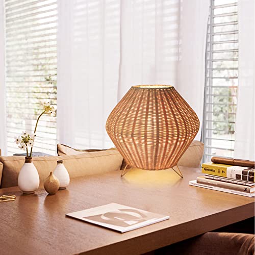Arturesthome Lampe de table faite à la main, veilleuse de chevet de chambre à coucher, lampe de bureau rétro, lampe de lecture, décoration d'intérieur, cadeau de pendaison de crémaillère (Diamant) Cover