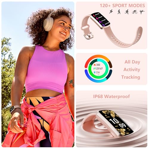 Image of Health Fitness Tracker, Smart Watch with 24 /7 Heart Rate, Activity Tracker with Blood Pressure and Blood Oxy-gen Monitor, 120 Sport Mode Waterproof Sleep Tracker for Women Men