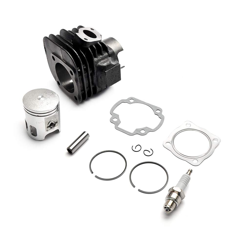 MOFANS 90CC 52MM Bore Complete Standard Sized Cylinder and Piston Kit With Gaskets Fit for Compatible with Polaris Sportsman 90 01-06 Scrambler 90 01-03 Bombardier BRP Can-Am DS90 2002-06