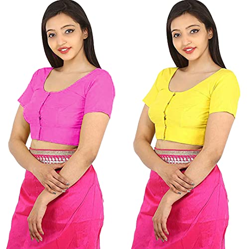 Image of Namita Women's Rubia Cotton Solid Half Sleeve Blouse