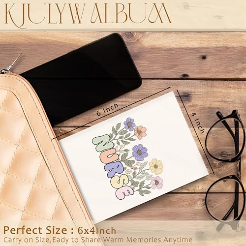 Álbum de fotos para enfermeras 4x6, regalos de agradecimiento para enfermeras, regalos para Semana de Enfermería, regalo de graduación en enfermería, álbum de recuerdos pequeño con estilo bohemio y floral para 18 bolsillos que guarda 36 fotos miniatura 6