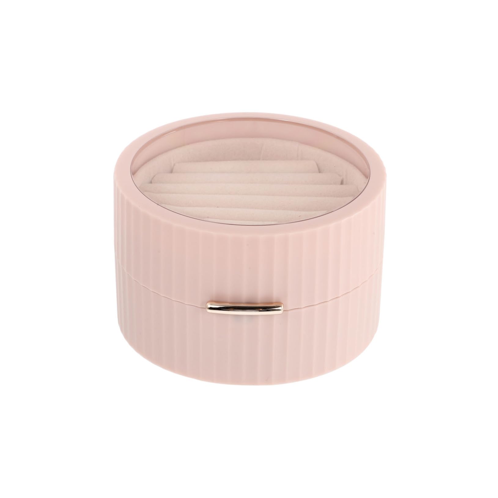 Boîte à bijoux de voyage blanche avec couvercle transparent pour bagage - 8
