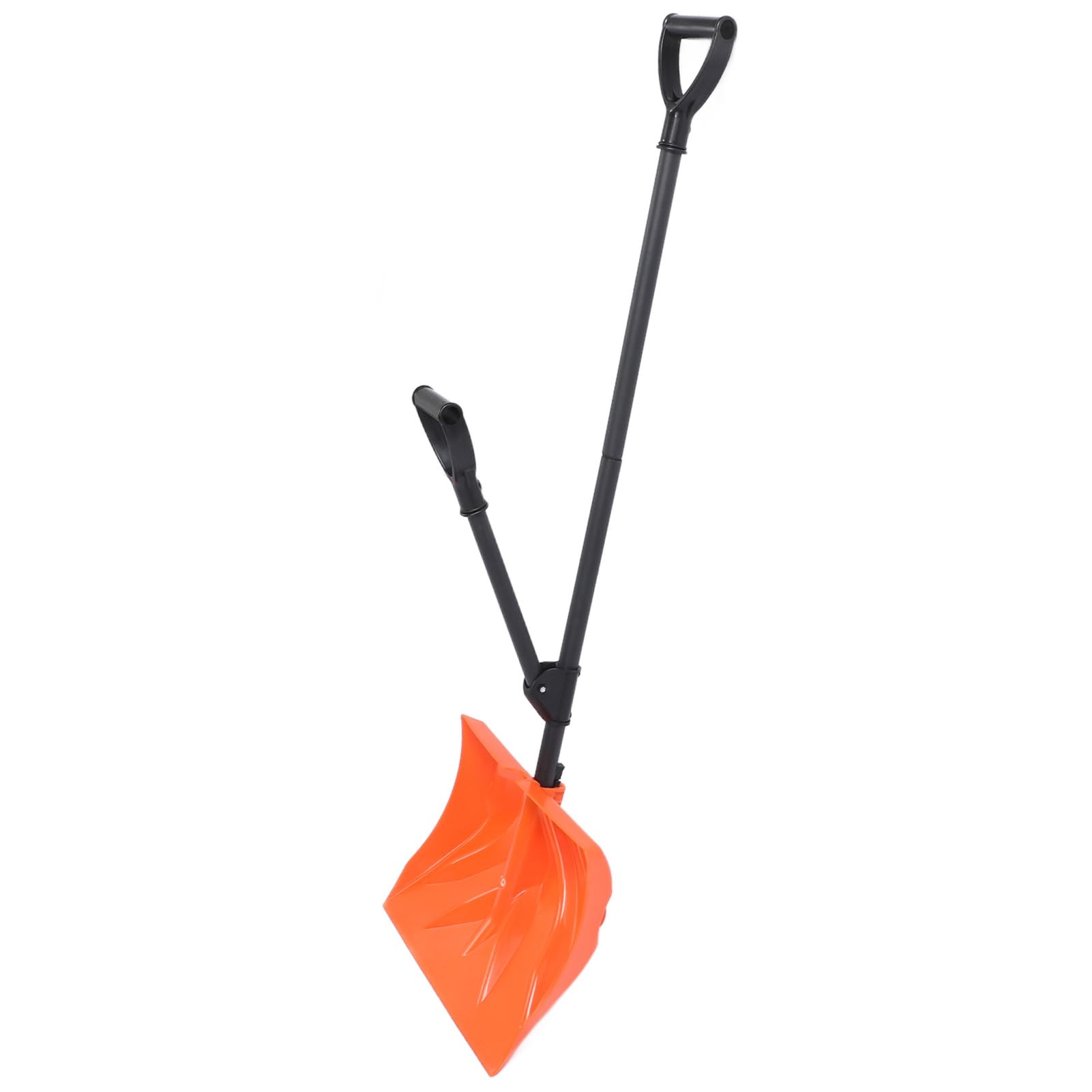 Pala da Neve, Pala per Rimozione Neve in Metallo Ad Alta Resistenza, Pala per Cereali Portatile con Manico Antiscivolo per Giardino Esterno, Campeggio