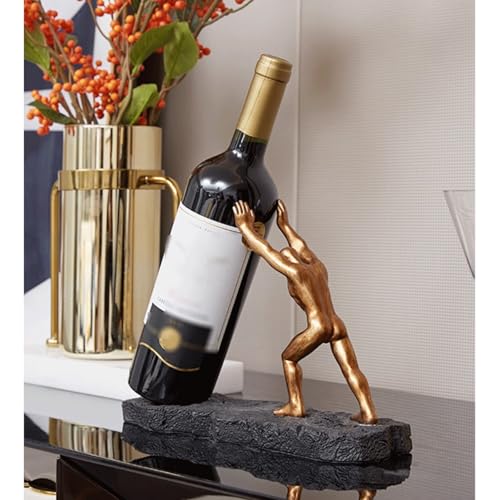 Botellero Decorativo para Vinos Estatuilla Moderna de Resina miniatura 3