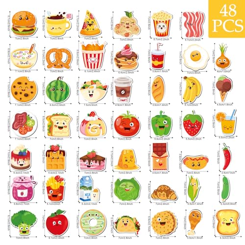 Set de 48 imanes decorativos para refrigerador miniatura 2
