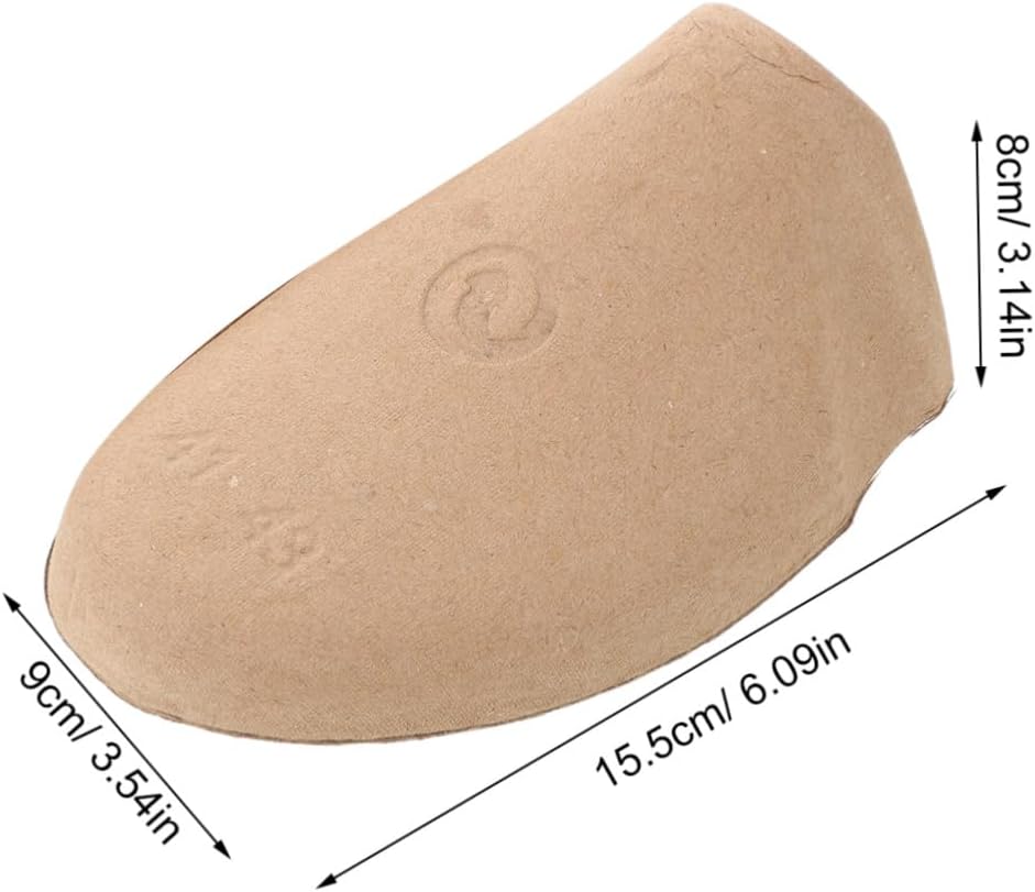 50 Pairs Pulp Shoe Tree for Shoe Care and Shape Support Insert for Sneakers and Boots Eu 41-43 US 8.5-10 Uk 7.5-9 Suitable for Dry Cleaning Shops and High-traffic Environments